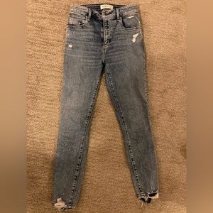 Abercrombie & Fitch super skinny ankle high rise jeans